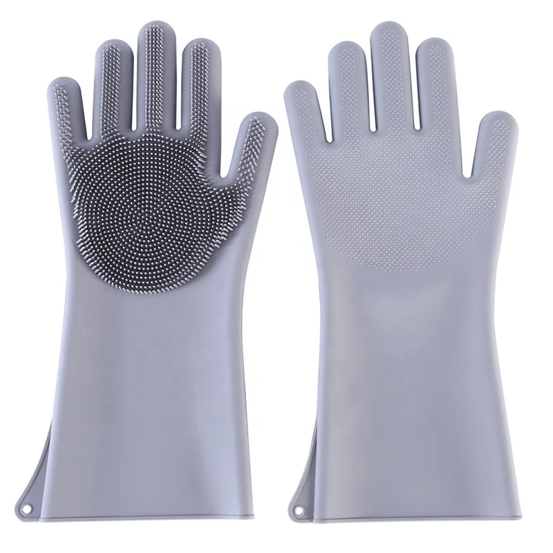 
Hot popular newest silicone washing dishwashing brush glove 