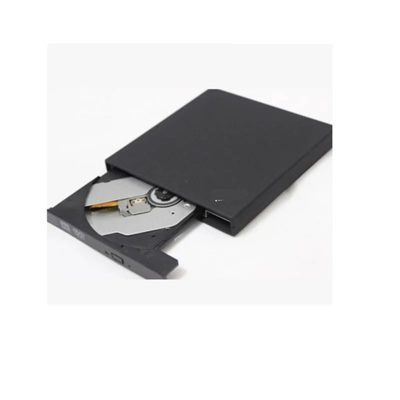 

2019 Ultrathin laptop USB2.0 Port External DVD-rom Disk slim portable optical Driver CD dvd reader external for Notebook, Black