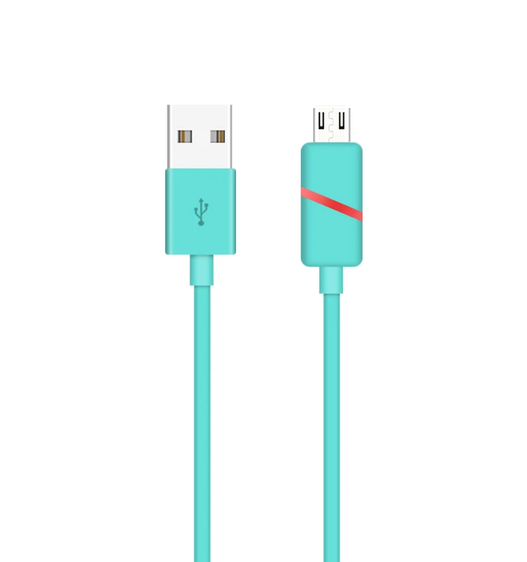 

New Model Design Led Light Usb Data Cable 2.4a micro usb Charger cable for HUAWEI
