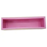 

Wholesale Flexible Rectangular Soap Silicone Loaf Mold With Wood Box DIY Tool For Soap Cake Making