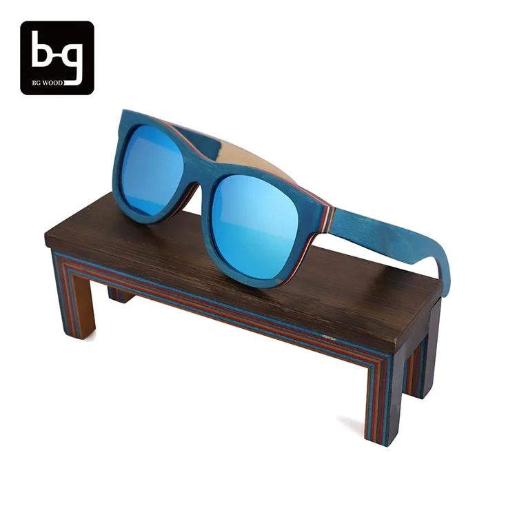 

Classic skateboard wooden glasses oem sunglasses polarized bamboo