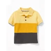 Wholesale New Models 100% Polyester Quick Drying Patchwork Colors Short Sleeve Custom Logo Print Kids Polo Shirt