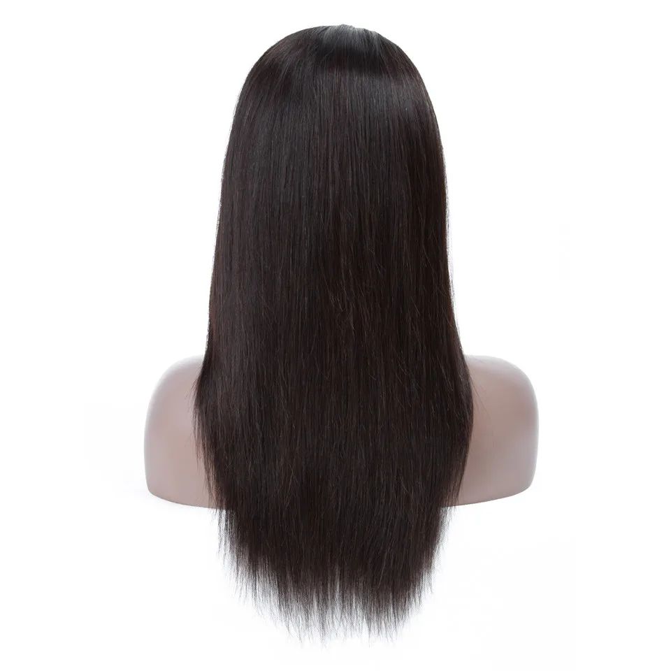 

Lace Front Human Hair Wigs For Black Women Pre Plucked Hairline Brazilian Straight Lace Frontal Wig With Baby Hair Remy