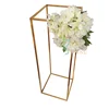 31.5" Event rectangle frame centerpieces flower stand for wedding table decoration