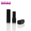Factory cheap square empty plastic black make your own lipstick tube with clear bottom