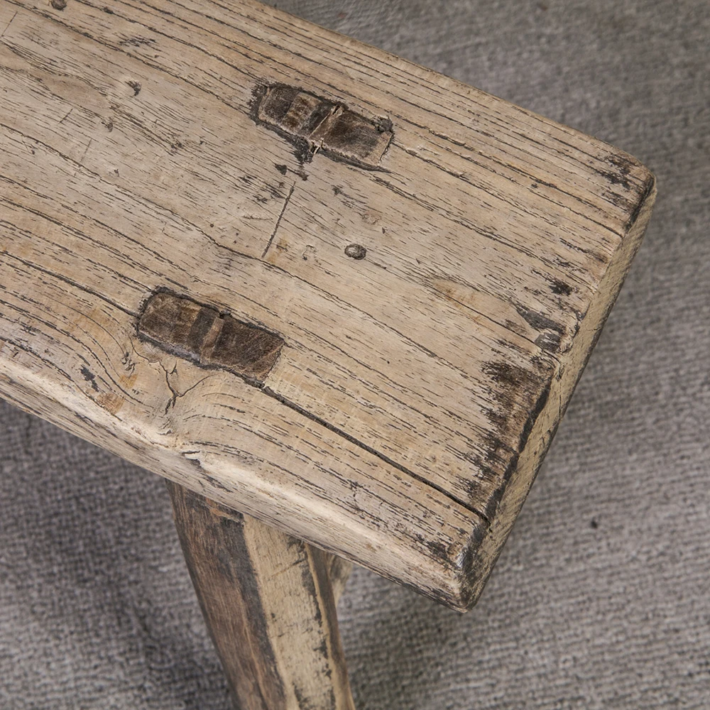 
antique wood stool 