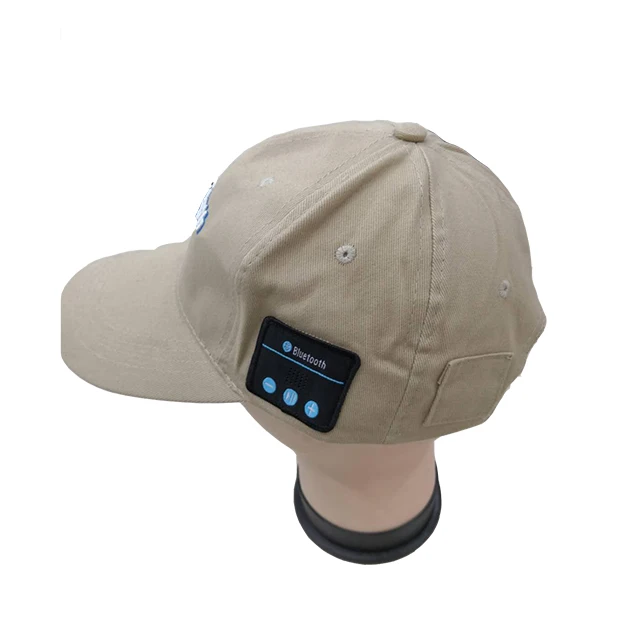 
Large Stock Supplier 2019 Amazon Smart Music Snapback Cap Cotton Embroidery Baseball Hat Bluetooth Headset Music Cap 