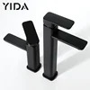 YIDA Modern Closet Faucet Brass Blackened Bathroom Basin Water Tap
