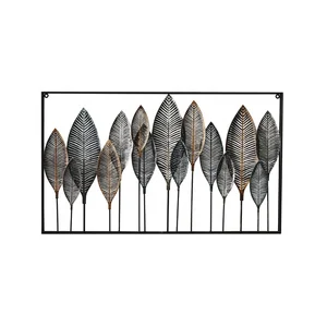 Image of Mayco Contemporary Hotel Indoor Metal Wall Art Wrought Iron Home Decoration