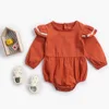 Solid Color Romper Baby Clothes Long Frock Romper Design Your Own Bodysuit Clothing Factory