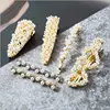 2019 fashion Pearl rhinestone crystal Hair Clip for Women Elegant Korean Design Barrette Stick Hairpin Hair Styling Accessories