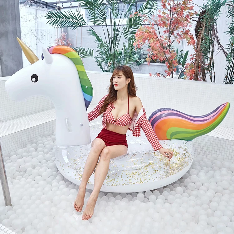 

Wholesale spot inflatable unicorn pool float120cm inflatable unicorn flash Pool Float, Costomize