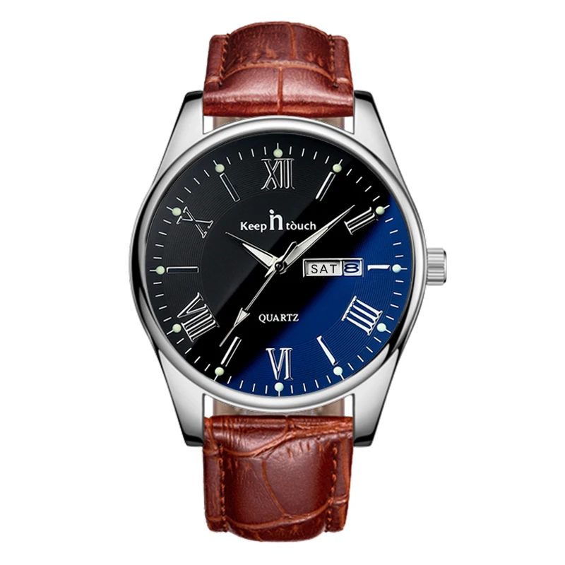 

Wholesale quartz Waterproof Men's leather Wristwatches