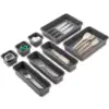 BPA-Free 8-Piece Interlocking Bin Pack Customizable Multi-Purpose Storage Organizer for Baby Care Products