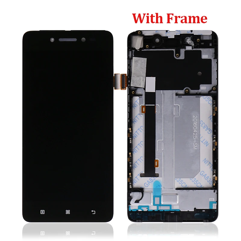 

High Quality Display for Lenovo S90 Lcd Touch Screen Digitizer with Frame Assembly S90-T S90-U S90-A, Black white