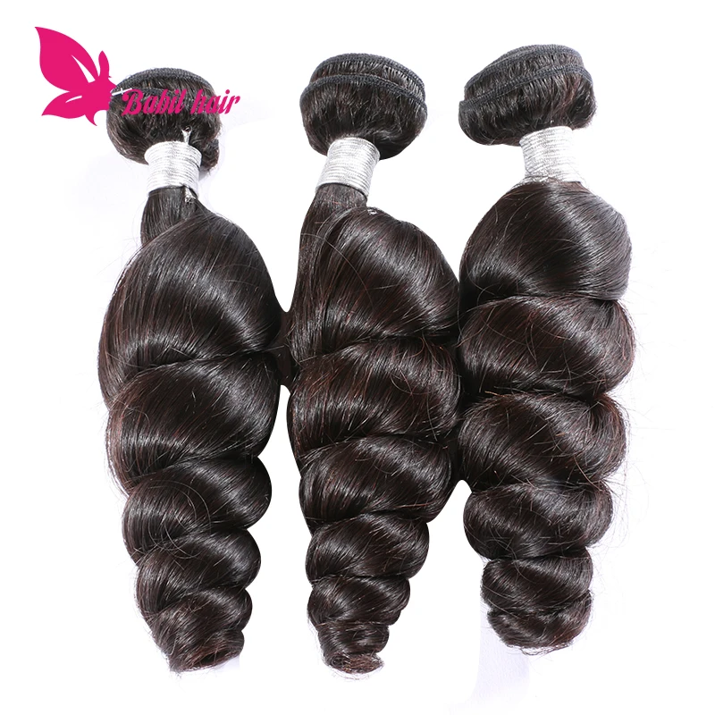 

Top quality natural hair weaving extensions, loose wave hair product, no shedding no tangling
