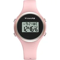 

PANARS 5 ATM Waterproof Fashion Elegant Simple Wristwatch Silicone Women Digital Watch For Girl