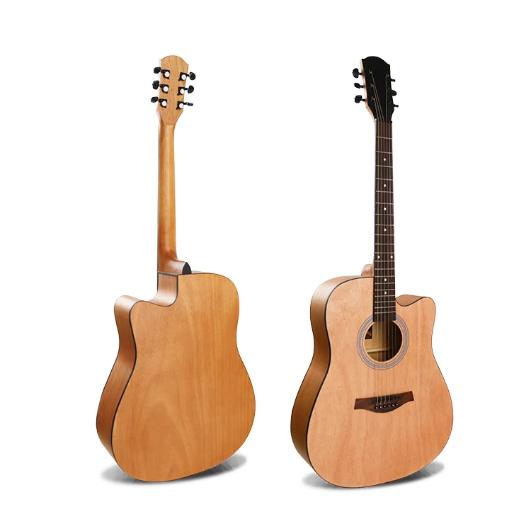 

On sale beginner guitar acoustic blank logo cheap musical instruments guitar from china, Nature(3 available colors)