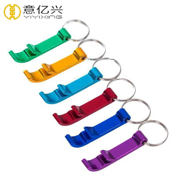 

Cheap Bulk Customized Metal Aluminum Beer Bottle Opener Keychain With Logo, Blue,red, purple, anodizing for multi color