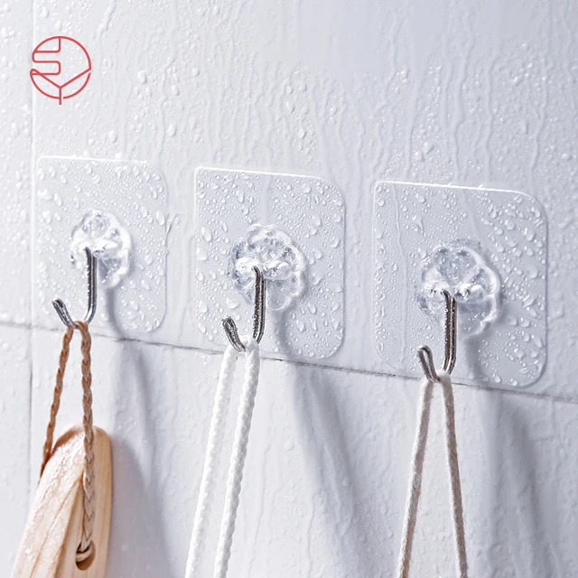 

SHIMOYAMA Transparent Waterproof Hanging Strong Wall Adhesive Hook