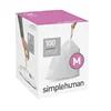 Custom Simplehuman Code M Custom Fit Liners, Tall Kitchen Drawstring Trash Bags, 45 Liter / 12 Gallon, 100-Count Box