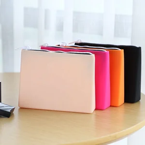 Fashion Cute Jelly Rubber Silicone Cosmetic Makeup Bag Mini Coin
