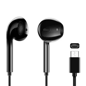 Type C Wired Ear Earphones Microphone