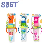 

365T wholesale BPA free retail pp animal shape baby bottle feeding bottle with handle