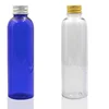 cosmetic bottle 5ml 10ml 15ml20ml 30ml 50ml 60ml 80ml 100ml 200ml 250ml 500ml PET plastic bottle with aluminum screw cap