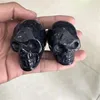 Bulk Wholesale Polished Carved Blue Gold Sand Stone Skulls