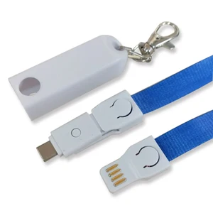 3 1 USB Charging Lanyard Keychain Cable