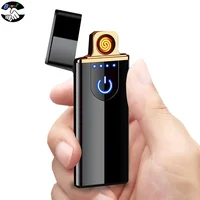 

fingerprint finger induction touch car key keychain usb charged electronic heating coil cigarette lighter smoking accessories