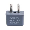 Travelsky Custom eco friendly travel 2 flat pin eu mini multi power plug adapter