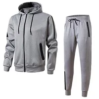 

Hot selling Wholesale Stock Blank Sports Outwear men custom logo sweatshirt suit training &jogging wear tracksuits