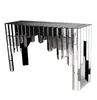 Modern style silver mirrored long console, mirrored console table, mirrored furniture factory