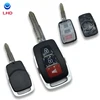 China Suppliers Proton 2+1 3 button folding flip remote car key case shell blank cover fob