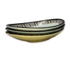 High quality factory direct pattern series tableware 10.5 inch oval melamine deep plate