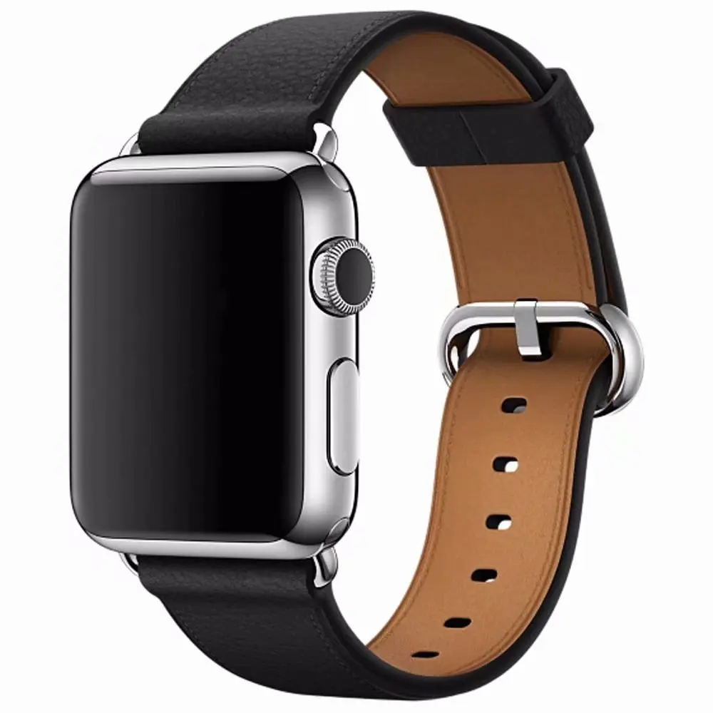 

High Quality Fashion Quick Release Custom Leather Luxury Smart Watch Band Bracelet Strap Bands low moq For Apple Watch, Black,white,grey,red,yellow,blue,light blue,dark blue