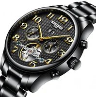 

Oem Black Dial Men Luxury Brand Automatic Mechanical Tourbillon Watch