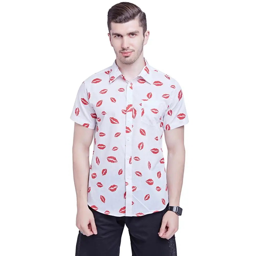 

Short Sleeve Floral Print Beach Hawaiian Button Shirt Floral Overall T-Shirts 2x beach shirt hawaiian shirts for men black, Etc(all colors)