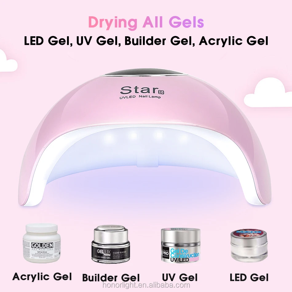 
new product uv led lamp with timer nail gel lamps 24W sun uv lamp lights digital nail art machine nail polish gel dryer 