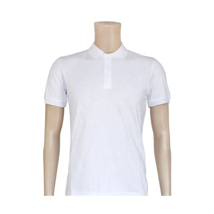 

cheap unisex white blank no label polo t-shirts
