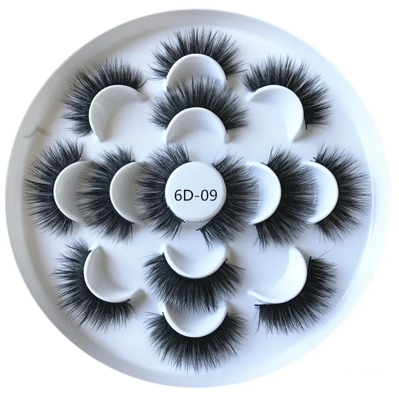 

cheap price handmade 3d fauk mink hair lashes own brand lashes, Natural black