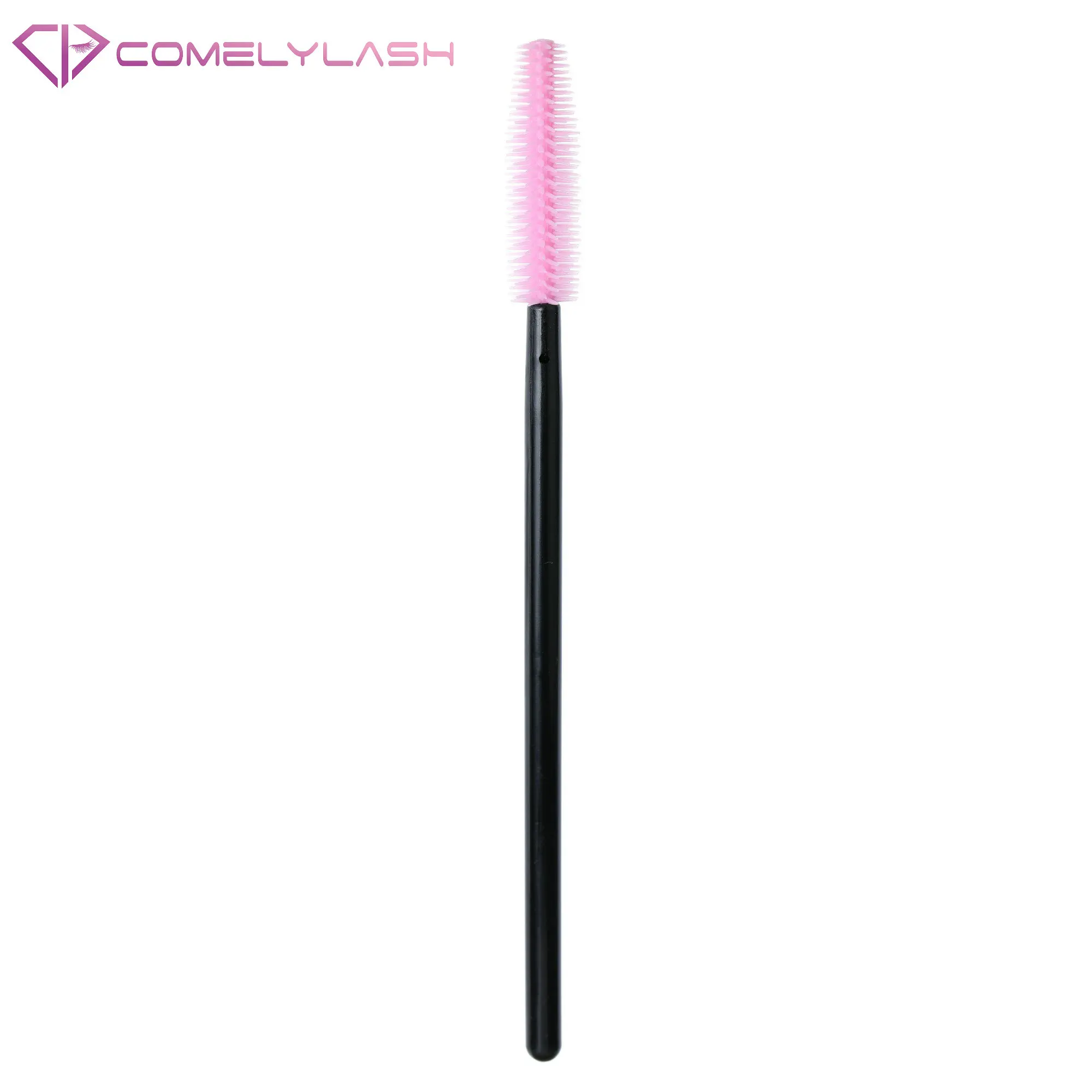 

High-Quality Silicon Eyelash Brushes Makeup Brushes Set With Logo, Black+customized color