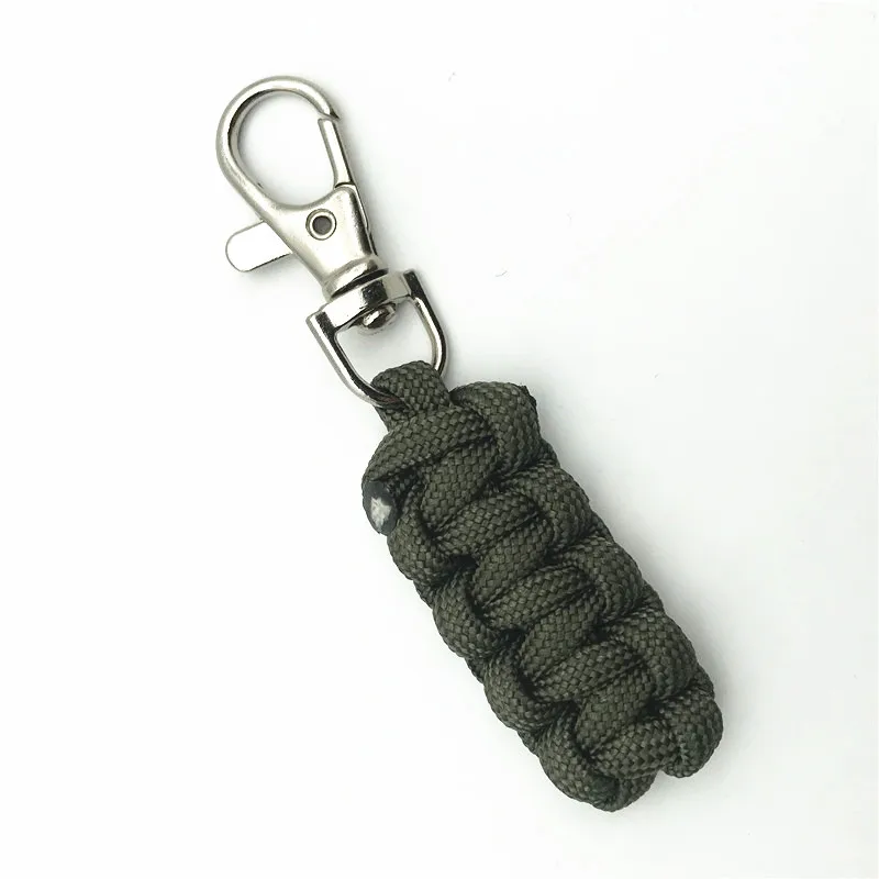 

ZHONZI IN Stock Outdoor Sports Survival Keychain Paracord Keychain Backpack 550 Paracord Zipper Pulls, 270 colors