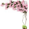 2019 New artificial half arch cherry blossom tree with vines artificial cherry blossom tree artificial wedding tree
