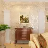 3D Stereo Relief Damascus Wallpaper Bedroom Living Room TV Background Wall Nonwovens European Wallpapers Free Shipping