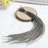 Wholesale Beautiful Thin Long Grizzly Rooster Feathers for Hair Extensions on Sale