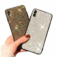 

Luxury Grid Bling Glitter Mobile phone Case cover For iphone XS MAX