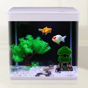 Minjiang  Glass Acuarios Aquarium Filter Fish Tank For Home Decoration